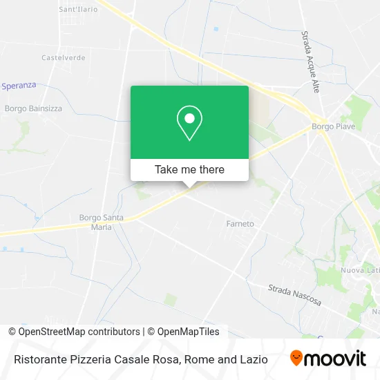 Ristorante Pizzeria Casale Rosa map