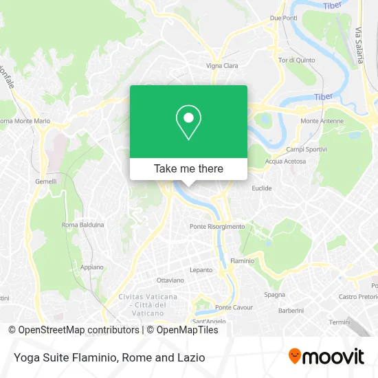 Yoga Suite Flaminio map