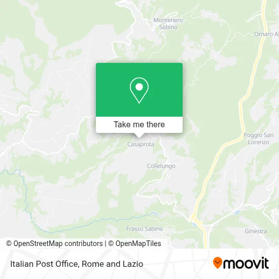 Italian Post Office map