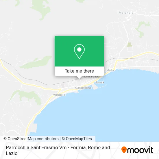 Parrocchia Sant'Erasmo Vm - Formia map