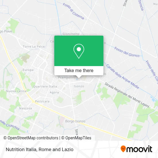 Nutrition Italia map