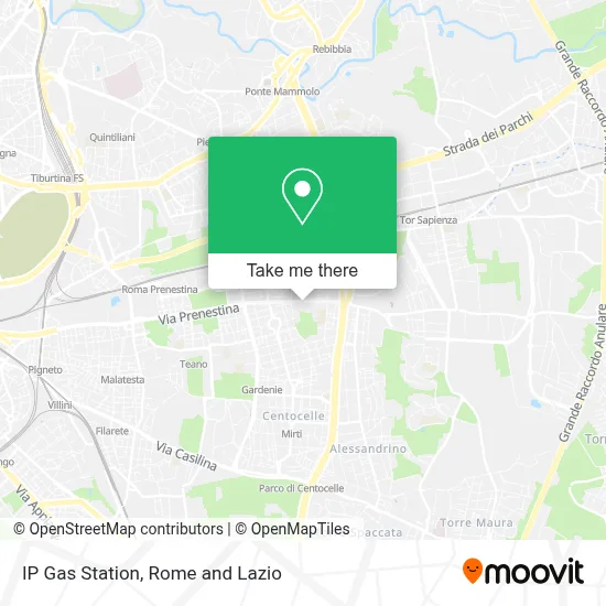 IP Gas Station map