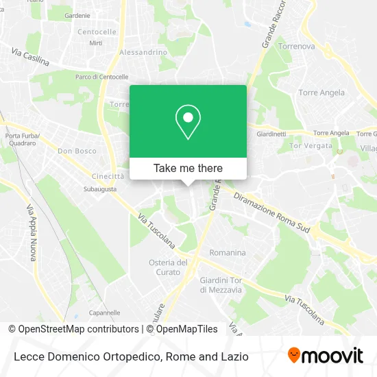 Lecce Domenico Ortopedico map