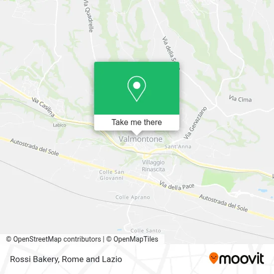 Rossi Bakery map