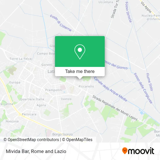 Mivida Bar map