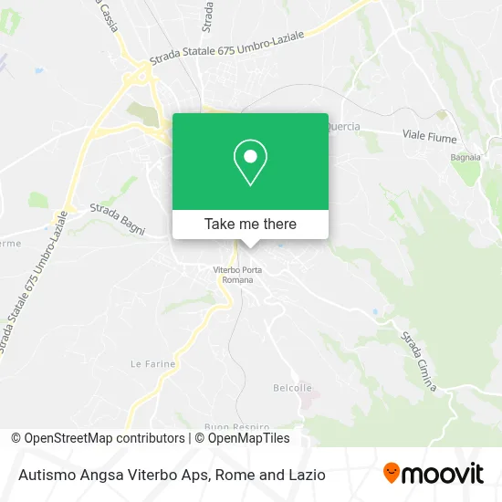 Autismo Angsa Viterbo Aps map