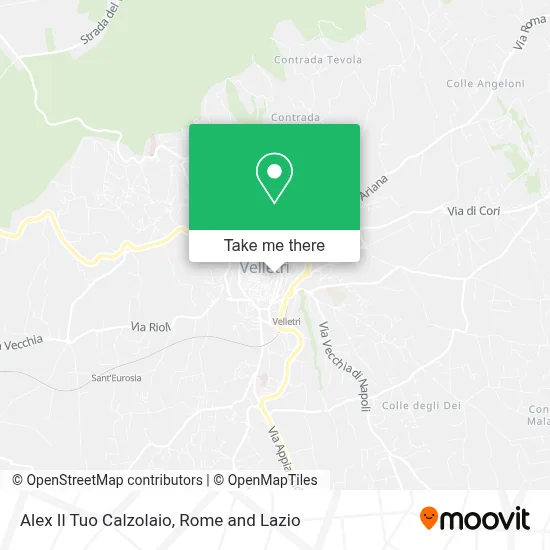 Alex Il Tuo Calzolaio map