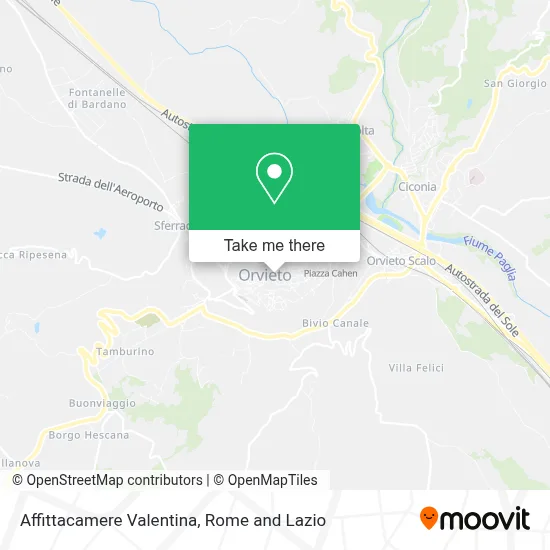 Affittacamere Valentina map