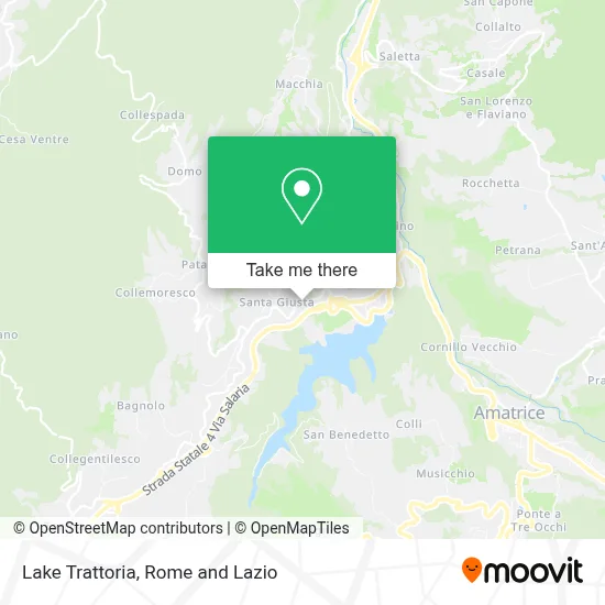 Lake Trattoria map