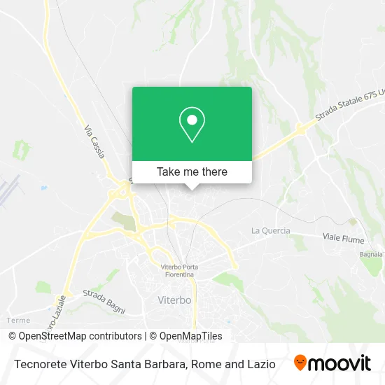 Tecnorete Viterbo Santa Barbara map