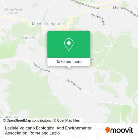 Laziale Volcano Ecological And Environmental Association map