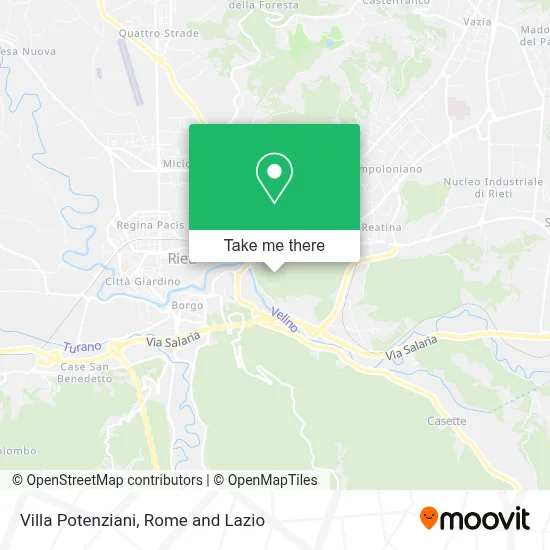 Villa Potenziani map