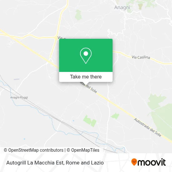 Autogrill La Macchia Est map