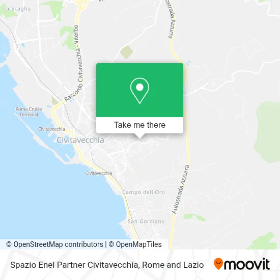 Spazio Enel Partner Civitavecchia map