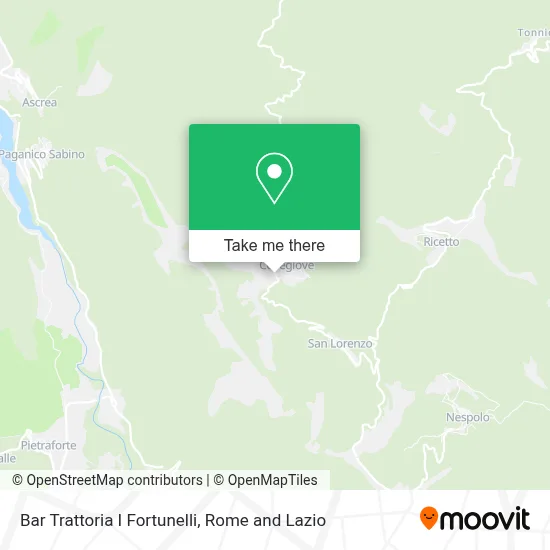 Bar Trattoria I Fortunelli map