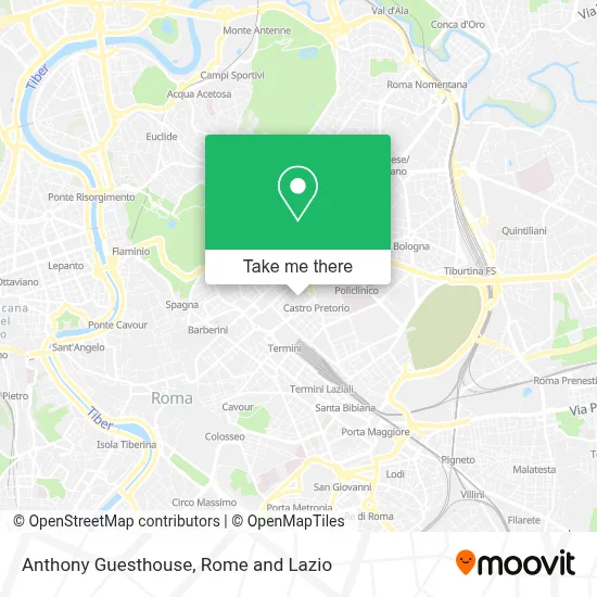 Anthony Guesthouse map