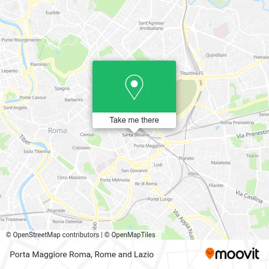 Porta Maggiore Roma map
