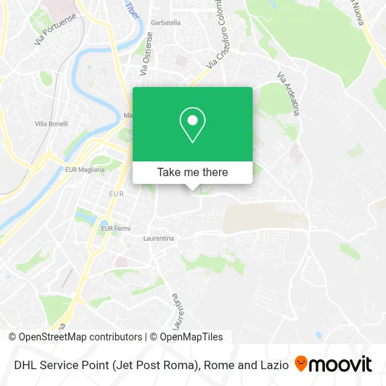 DHL Service Point (Jet Post Roma) map