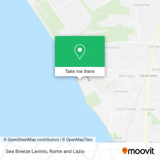 Sea Breeze Lavinio map
