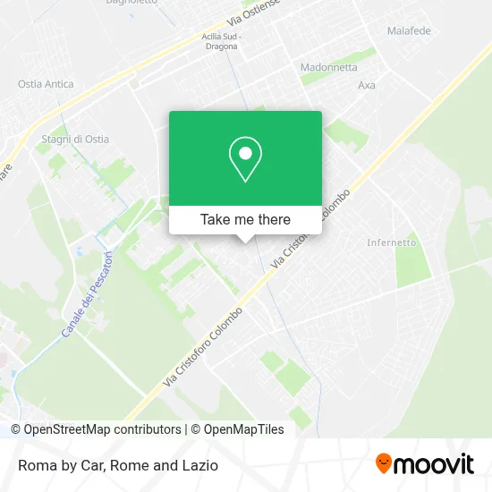 Roma by Car map