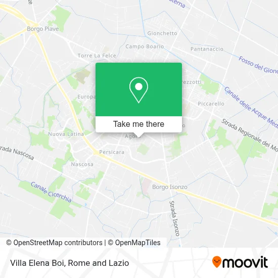 Villa Elena Boi map