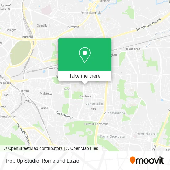 Pop Up Studio map