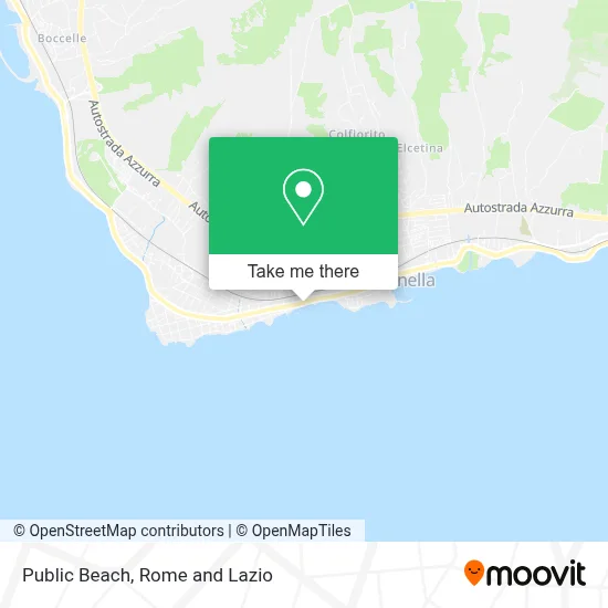 Public Beach map