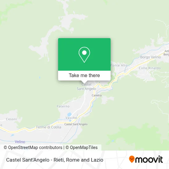 Castel Sant'Angelo - Rieti map