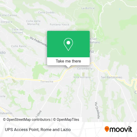 UPS Access Point map