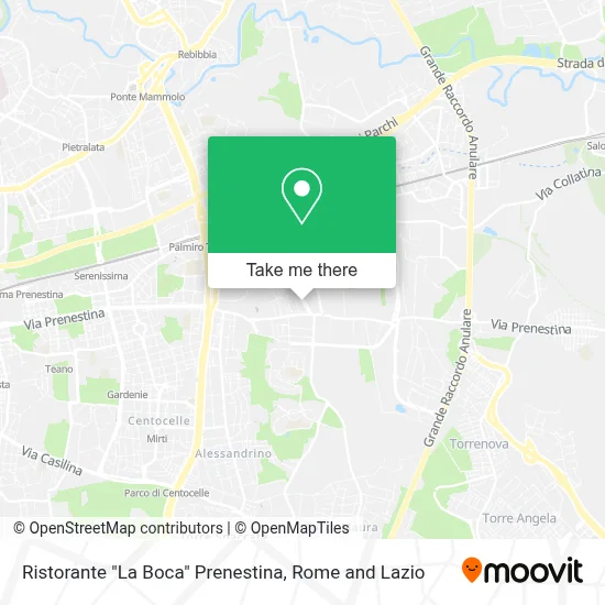 Ristorante "La Boca" Prenestina map