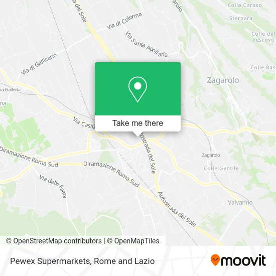 Pewex Supermarkets map