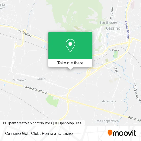 Cassino Golf Club map