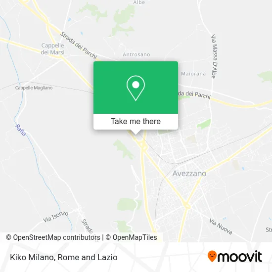 Kiko Milano map