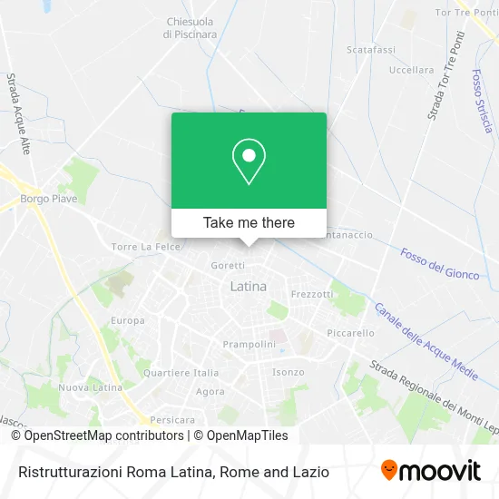 Ristrutturazioni Roma Latina map