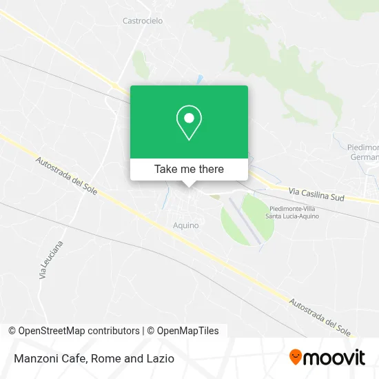 Manzoni Cafe map