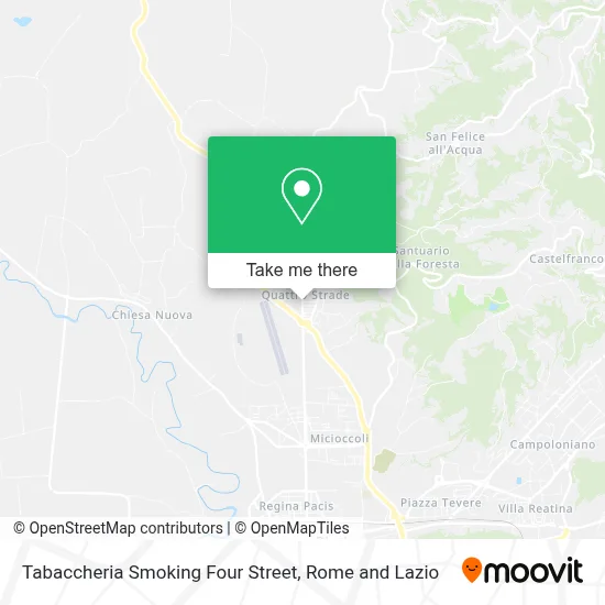 Tabaccheria Smoking Four Street map