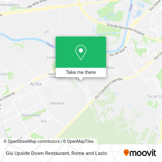 Giù Upside Down Restaurant map