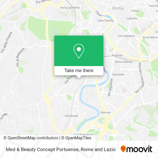 Med & Beauty Concept Portuense map
