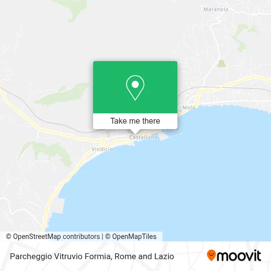 Parcheggio Vitruvio Formia map