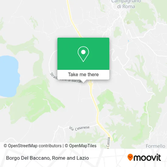 Borgo Del Baccano map