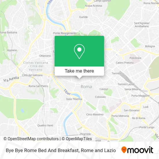 Bye Bye Rome Bed And Breakfast map