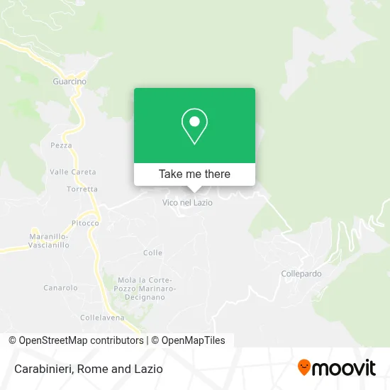 Carabinieri map
