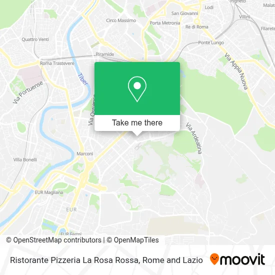 Ristorante Pizzeria La Rosa Rossa map