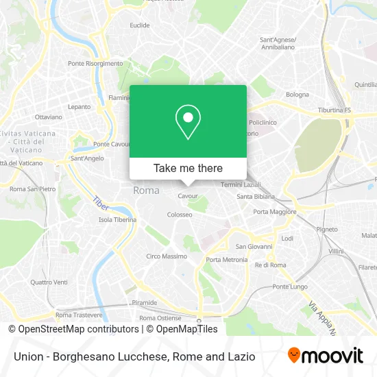 Union - Borghesano Lucchese map