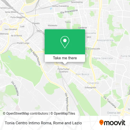Tonia Centro Intimo Roma map