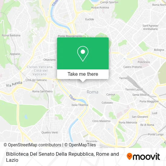 Biblioteca Del Senato Della Repubblica map