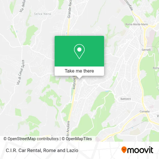 C.I.R. Car Rental map