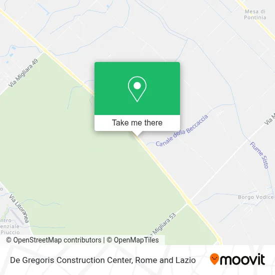 De Gregoris Construction Center map