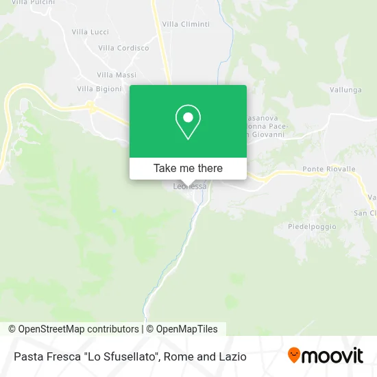 Pasta Fresca "Lo Sfusellato" map