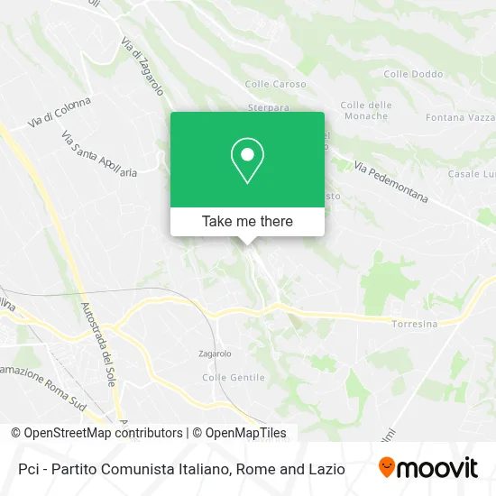 Pci - Partito Comunista Italiano map